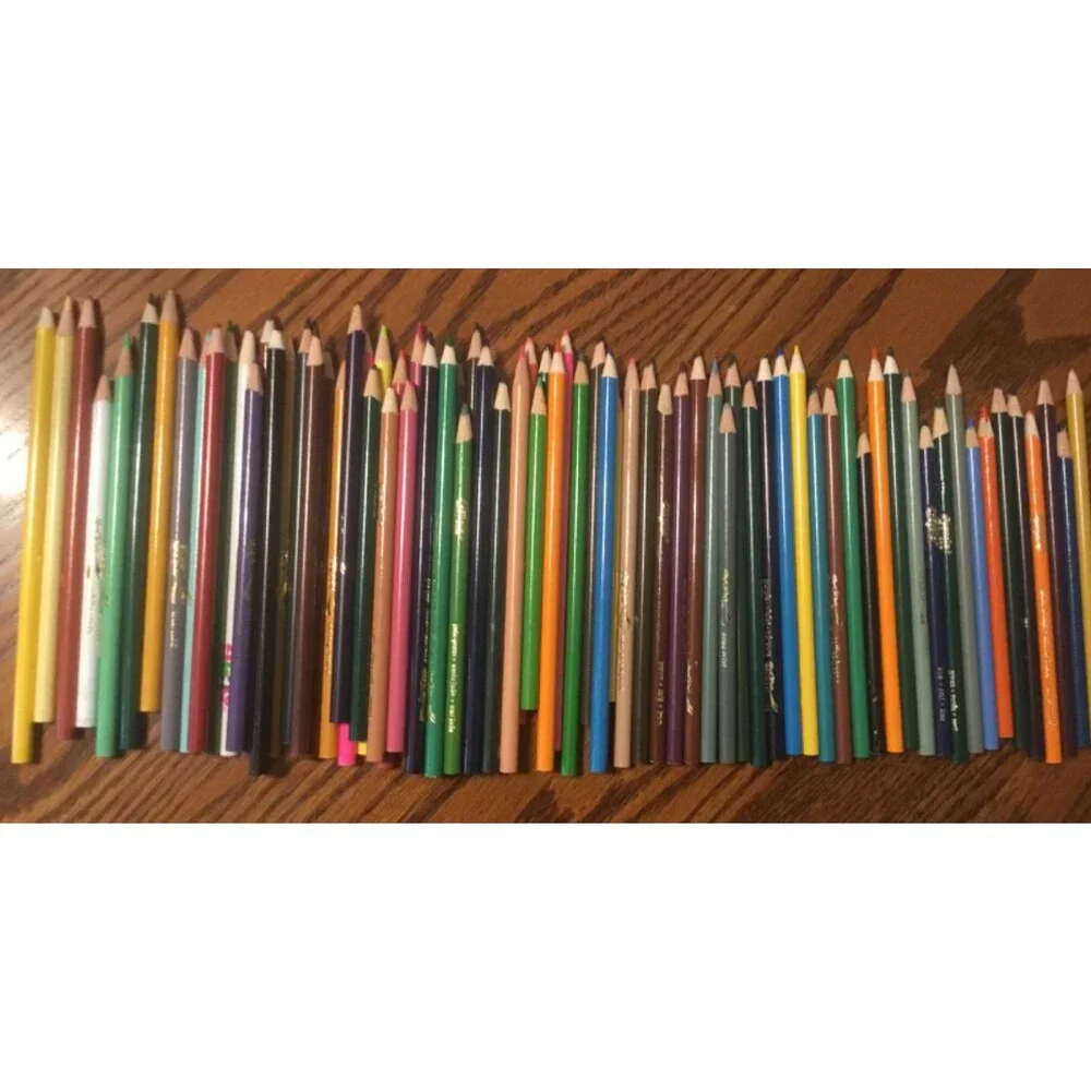 Lot of 78 Colored Pencils Cra-Z-Art and Crayola Mixed New and Used
